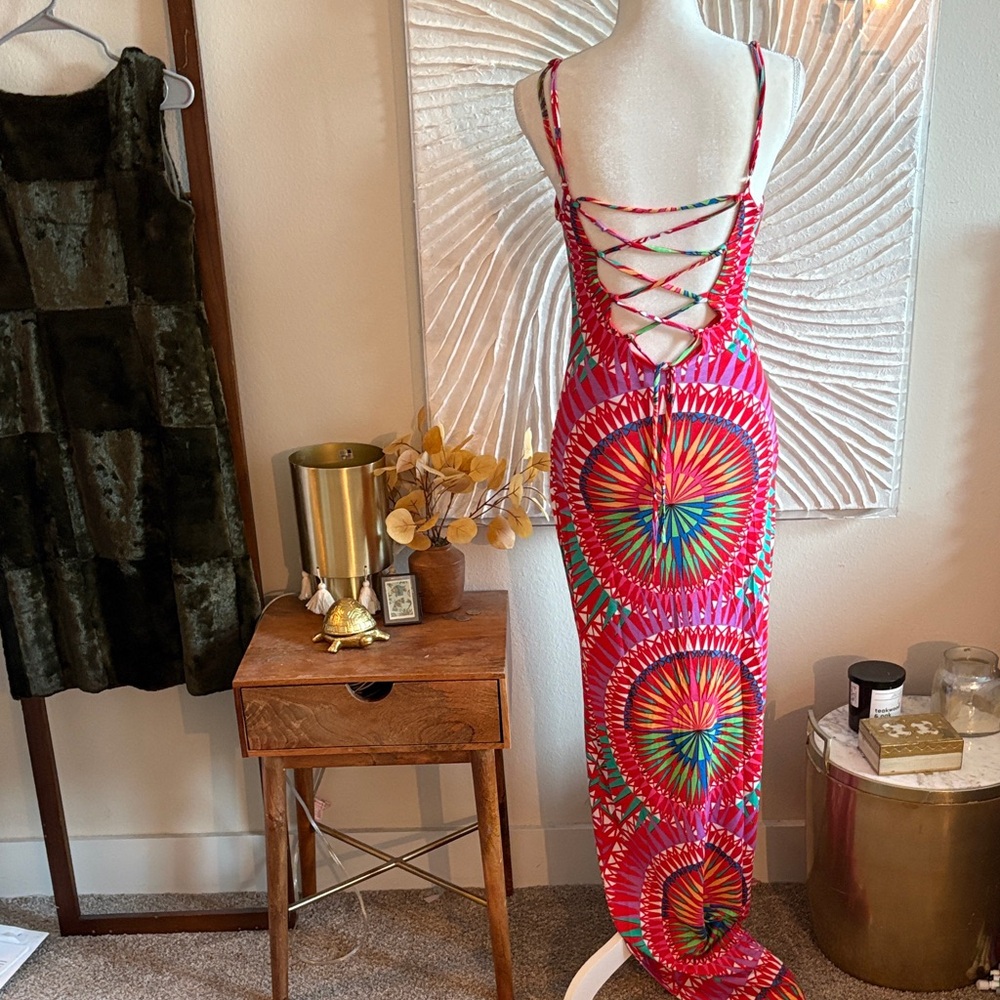 Mara Hoffman Lace up Back Maxi Dress - Picture 7 of 12